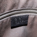 GUCCI Shoulder Bag Leather Black Silver 257290 Auth sw1329A-17