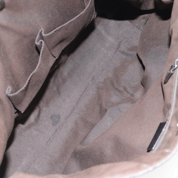 GUCCI Shoulder Bag Leather Black Silver 257290 Auth sw1329