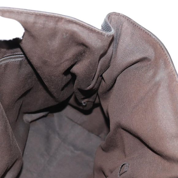 GUCCI Shoulder Bag Leather Black Silver 257290 Auth sw1329