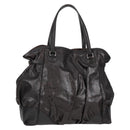GUCCI Shoulder Bag Leather Black Silver 257290 Auth sw1329A-1
