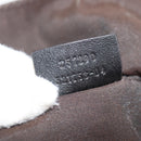 GUCCI Shoulder Bag Leather Black Silver 257290 Auth sw1329-20