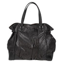 GUCCI Shoulder Bag Leather Black Silver 257290 Auth sw1329A-2