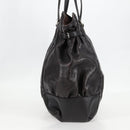 GUCCI Shoulder Bag Leather Black Silver 257290 Auth sw1329A-4