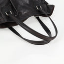 GUCCI Shoulder Bag Leather Black Silver 257290 Auth sw1329-7