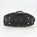 GUCCI Shoulder Bag Leather Black Silver 257290 Auth sw1329-9