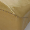 LOUIS VUITTON Monogram Vernis Reade MM Hand Bag Beige M91141 LV Auth sw134-14