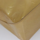 LOUIS VUITTON Monogram Vernis Reade MM Hand Bag Beige M91141 LV Auth sw134-15