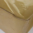 LOUIS VUITTON Monogram Vernis Reade MM Hand Bag Beige M91141 LV Auth sw134-16
