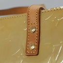 LOUIS VUITTON Monogram Vernis Reade MM Hand Bag Beige M91141 LV Auth sw134-10