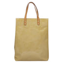 LOUIS VUITTON Monogram Vernis Reade MM Hand Bag Beige M91141 LV Auth sw134-13