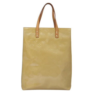 LOUIS VUITTON Monogram Vernis Reade MM Hand Bag Beige M91141 LV Auth sw134 - 0