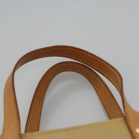LOUIS VUITTON Monogram Vernis Reade MM Hand Bag Beige M91141 LV Auth sw134