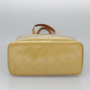LOUIS VUITTON Monogram Vernis Reade MM Hand Bag Beige M91141 LV Auth sw134-5