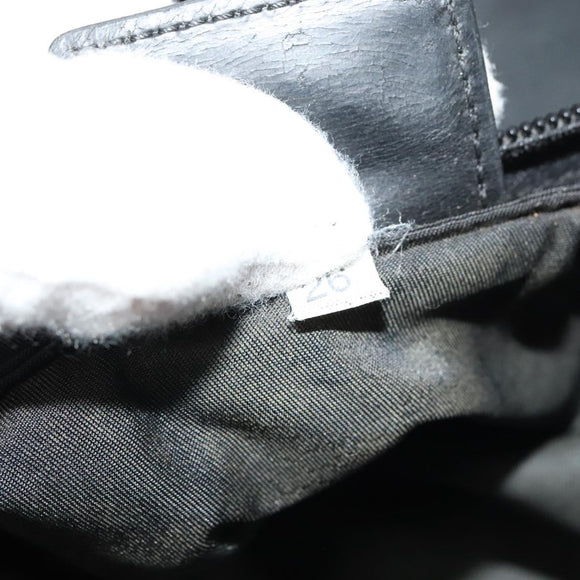 PRADA Shoulder Bag Nylon Black Silver Auth sw1340