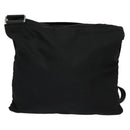 PRADA Shoulder Bag Nylon Black Silver Auth sw1340-2