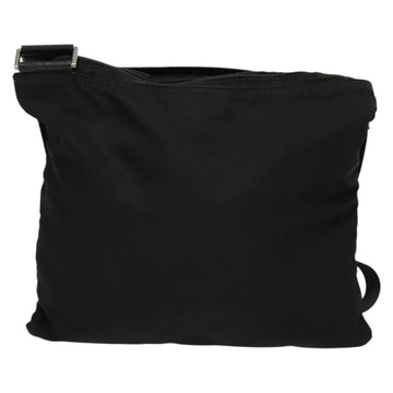 PRADA Shoulder Bag Nylon Black Silver Auth sw1340 - 0
