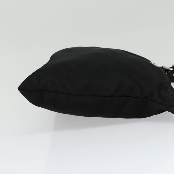 PRADA Shoulder Bag Nylon Black Silver Auth sw1340