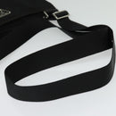 PRADA Shoulder Bag Nylon Black Silver Auth sw1340-7