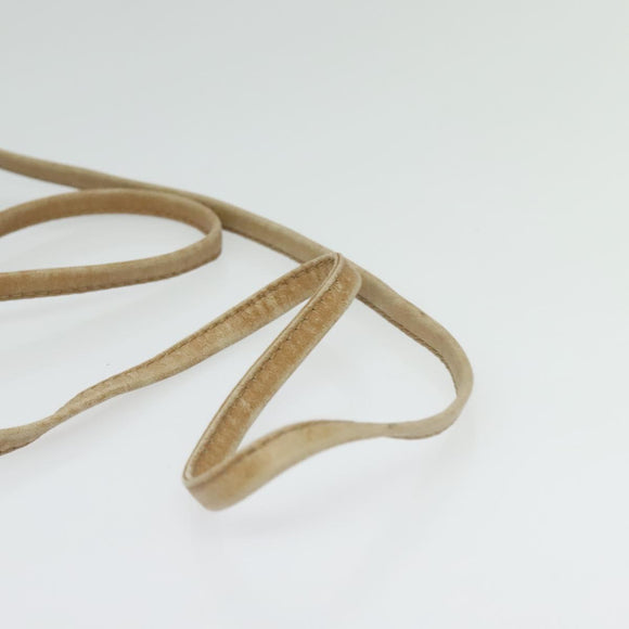 Christian Dior Honeycomb Canvas Shoulder Bag PVC Black Gold Auth sw1341