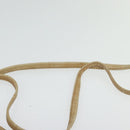 Christian Dior Honeycomb Canvas Shoulder Bag PVC Black Gold Auth sw1341-18