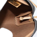 Christian Dior Honeycomb Canvas Shoulder Bag PVC Black Gold Auth sw1341-9