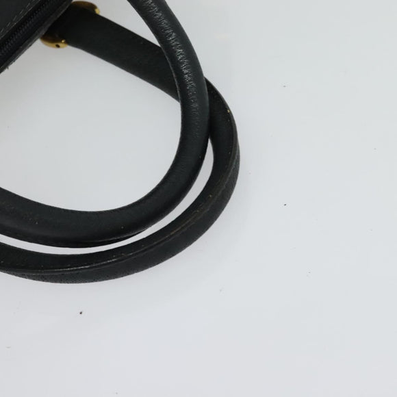 GUCCI GG Supreme Sherry Line Hand Bag PVC Navy Gold Red 40 02 006 Auth sw1342