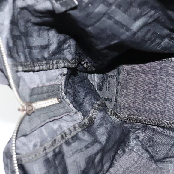 FENDI Zucca Canvas Tote Bag Black Auth sw1345