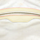 LOUIS VUITTON Suhari Lockit MM Hand Bag Leather White M91874 LV Auth sw1347-20