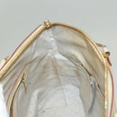 LOUIS VUITTON Suhari Lockit MM Hand Bag Leather White M91874 LV Auth sw1347-21