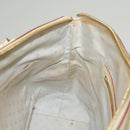 LOUIS VUITTON Suhari Lockit MM Hand Bag Leather White M91874 LV Auth sw1347-22