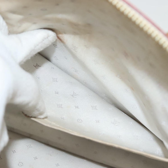 LOUIS VUITTON Suhari Lockit MM Hand Bag Leather White M91874 LV Auth sw1347