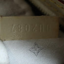 LOUIS VUITTON Suhari Lockit MM Hand Bag Leather White M91874 LV Auth sw1347-12