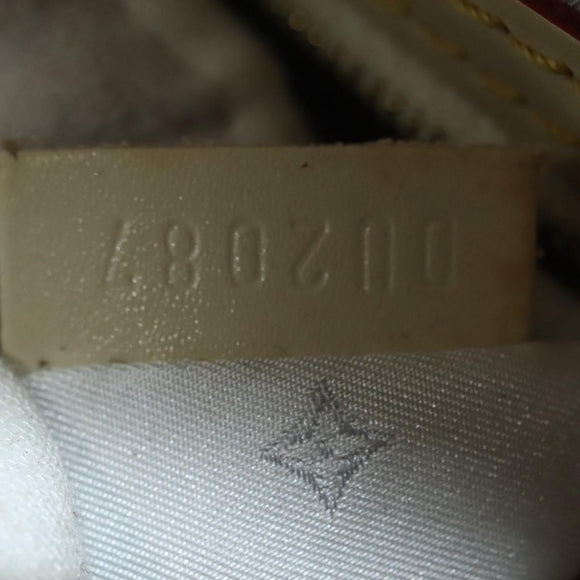 LOUIS VUITTON Suhari Lockit MM Hand Bag Leather White M91874 LV Auth sw1347