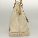 LOUIS VUITTON Suhari Lockit MM Hand Bag Leather White M91874 LV Auth sw1347-4