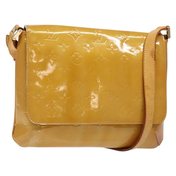 LOUIS VUITTON Monogram Vernis Thompson Street Bag Beige M91301 LV Auth sw1349