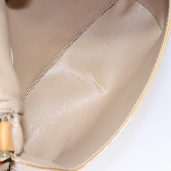 LOUIS VUITTON Monogram Vernis Thompson Street Bag Beige M91301 LV Auth sw1349