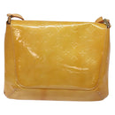 LOUIS VUITTON Monogram Vernis Thompson Street Bag Beige M91301 LV Auth sw1349-3