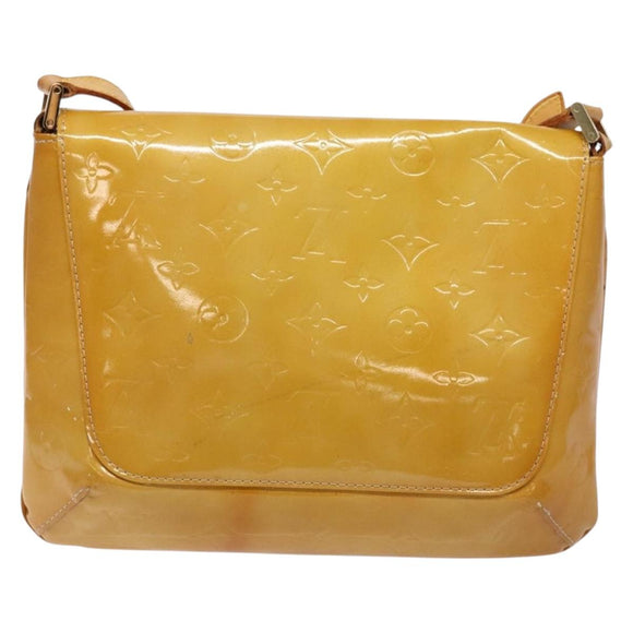 LOUIS VUITTON Monogram Vernis Thompson Street Bag Beige M91301 LV Auth sw1349