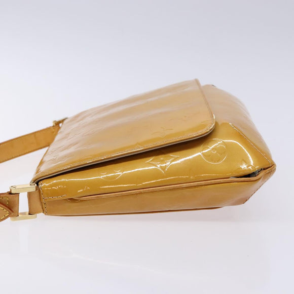 LOUIS VUITTON Monogram Vernis Thompson Street Bag Beige M91301 LV Auth sw1349