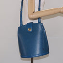 LOUIS VUITTON Epi Cluny Shoulder Bag Blue M52255 LV Auth sw1350-22