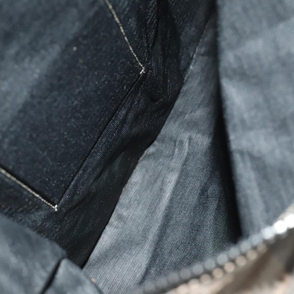 FENDI Pecan Bag Enamel PVC 3Set Brown Black Auth sw1354