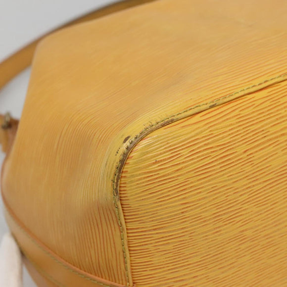 LOUIS VUITTON Epi Petit Noe Shoulder Bag Yellow M44109 LV Auth sw1355