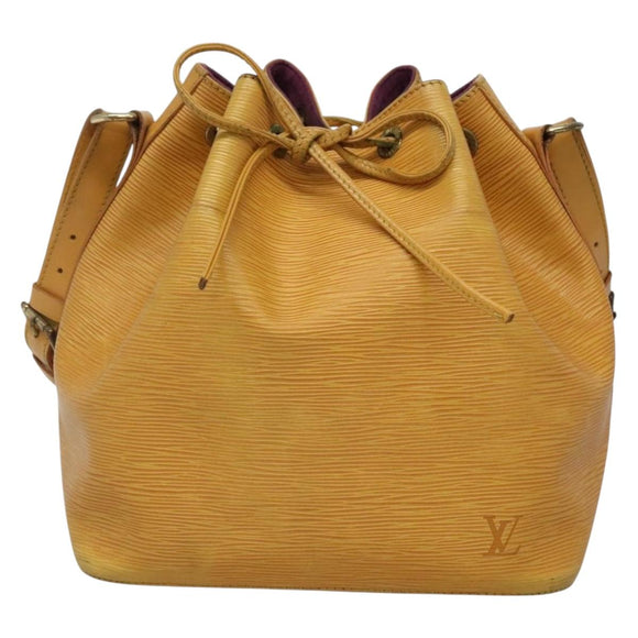 LOUIS VUITTON Epi Petit Noe Shoulder Bag Yellow M44109 LV Auth sw1355