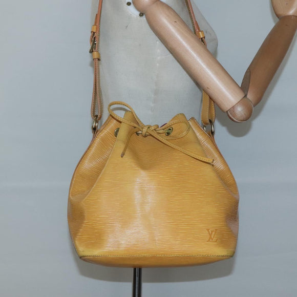 LOUIS VUITTON Epi Petit Noe Shoulder Bag Yellow M44109 LV Auth sw1355