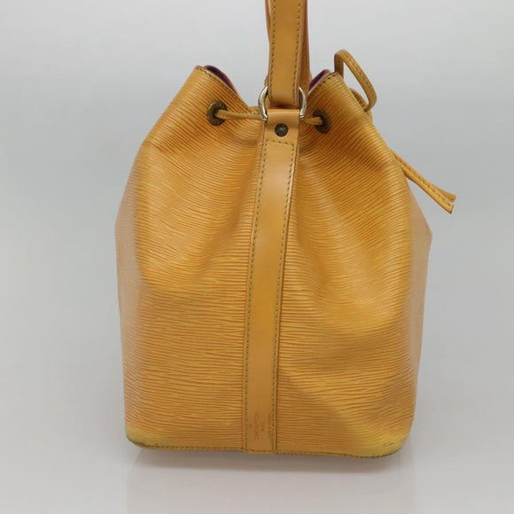 LOUIS VUITTON Epi Petit Noe Shoulder Bag Yellow M44109 LV Auth sw1355