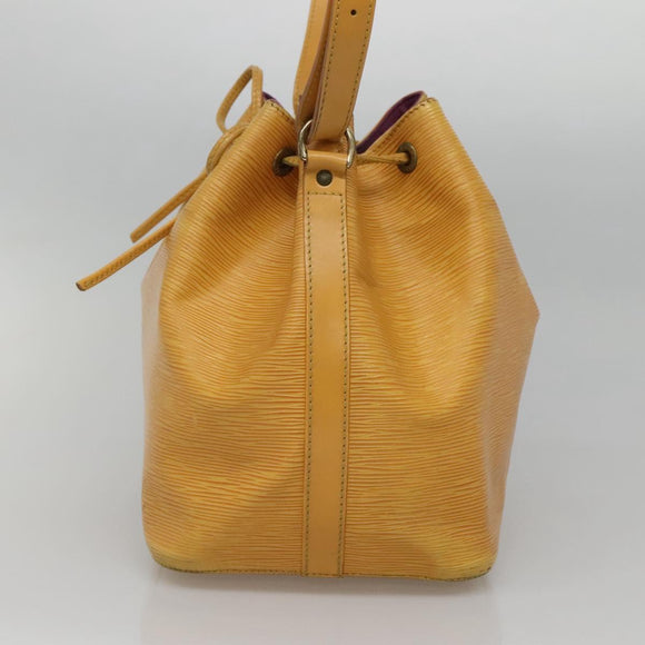 LOUIS VUITTON Epi Petit Noe Shoulder Bag Yellow M44109 LV Auth sw1355