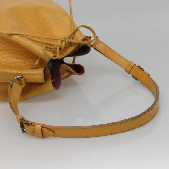 LOUIS VUITTON Epi Petit Noe Shoulder Bag Yellow M44109 LV Auth sw1355