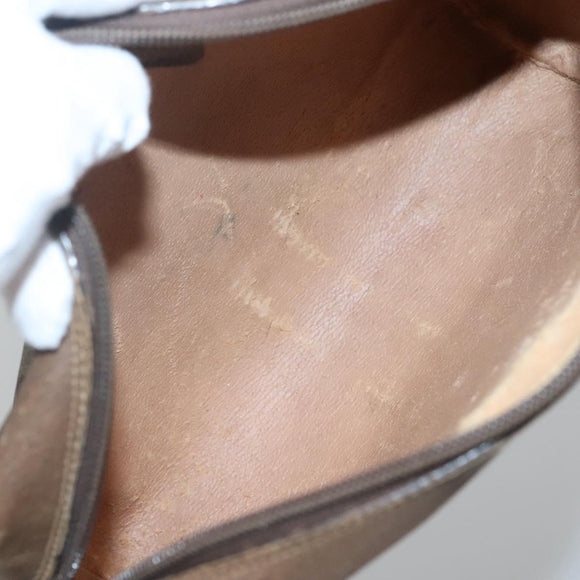 GUCCI GG Supreme Web Sherry Line Bag PVC Beige Brown 89 01 012 Auth sw1358