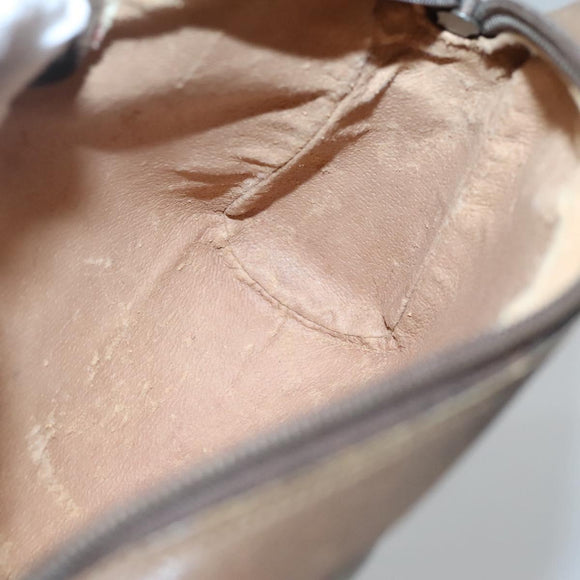 GUCCI GG Supreme Web Sherry Line Bag PVC Beige Brown 89 01 012 Auth sw1358