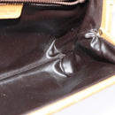 CELINE Macadam Canvas Shoulder Bag PVC Beige Gold Auth sw1359-20